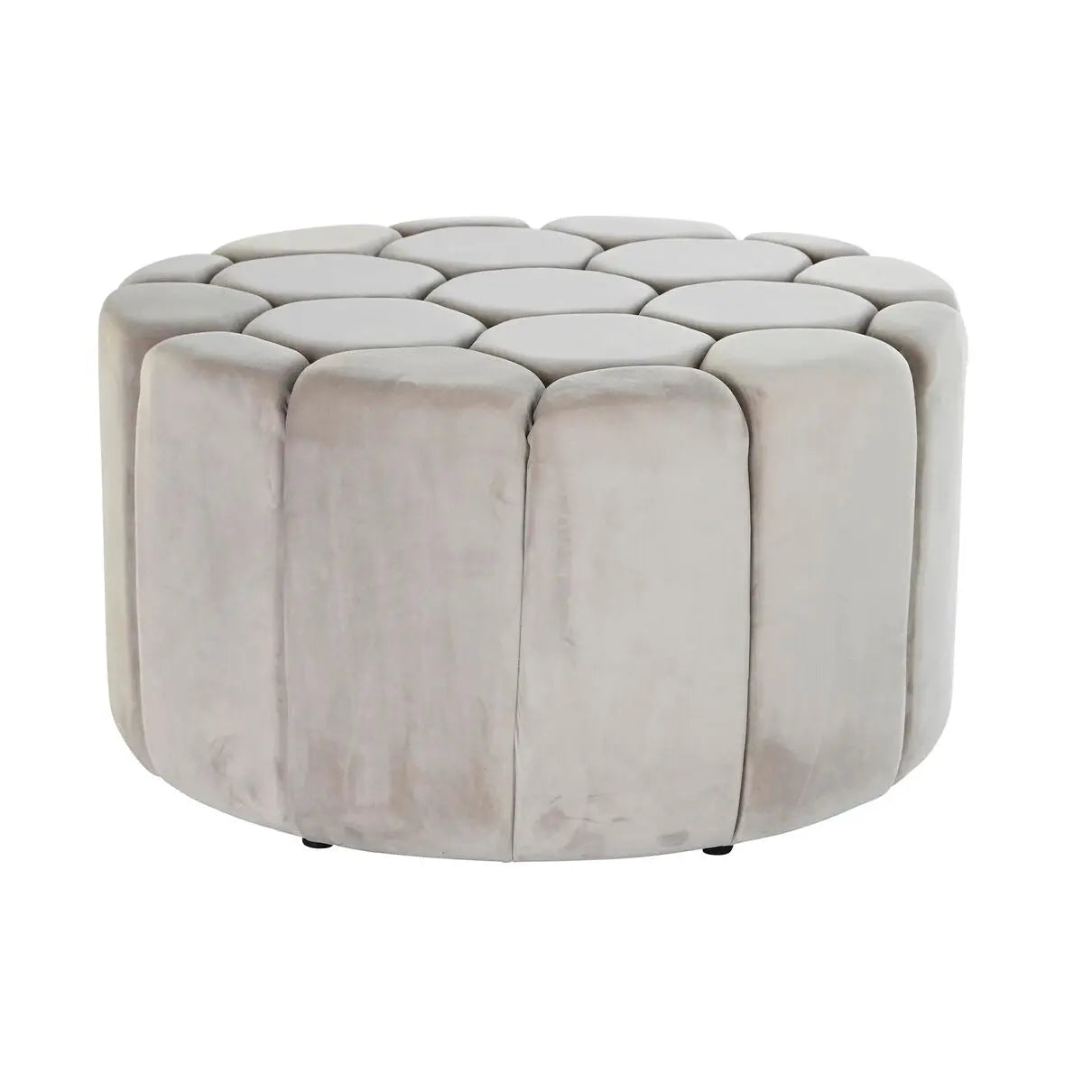 Repose-pied DKD Home Decor Beige Polyester Bois MDF (86 x 86 x 48 cm) Mamm