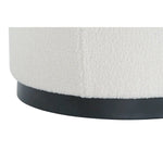 Repose-pied DKD Home Decor Blanc Noir Polyester Bois MDF Scandi 60 x 60 x 45 cm (3 Unités) Bigbuy