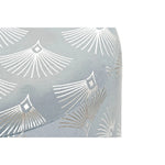 Repose-pied DKD Home Decor Bleu Polyester Métal Doré (35 x 35 x 43 cm) Mamm
