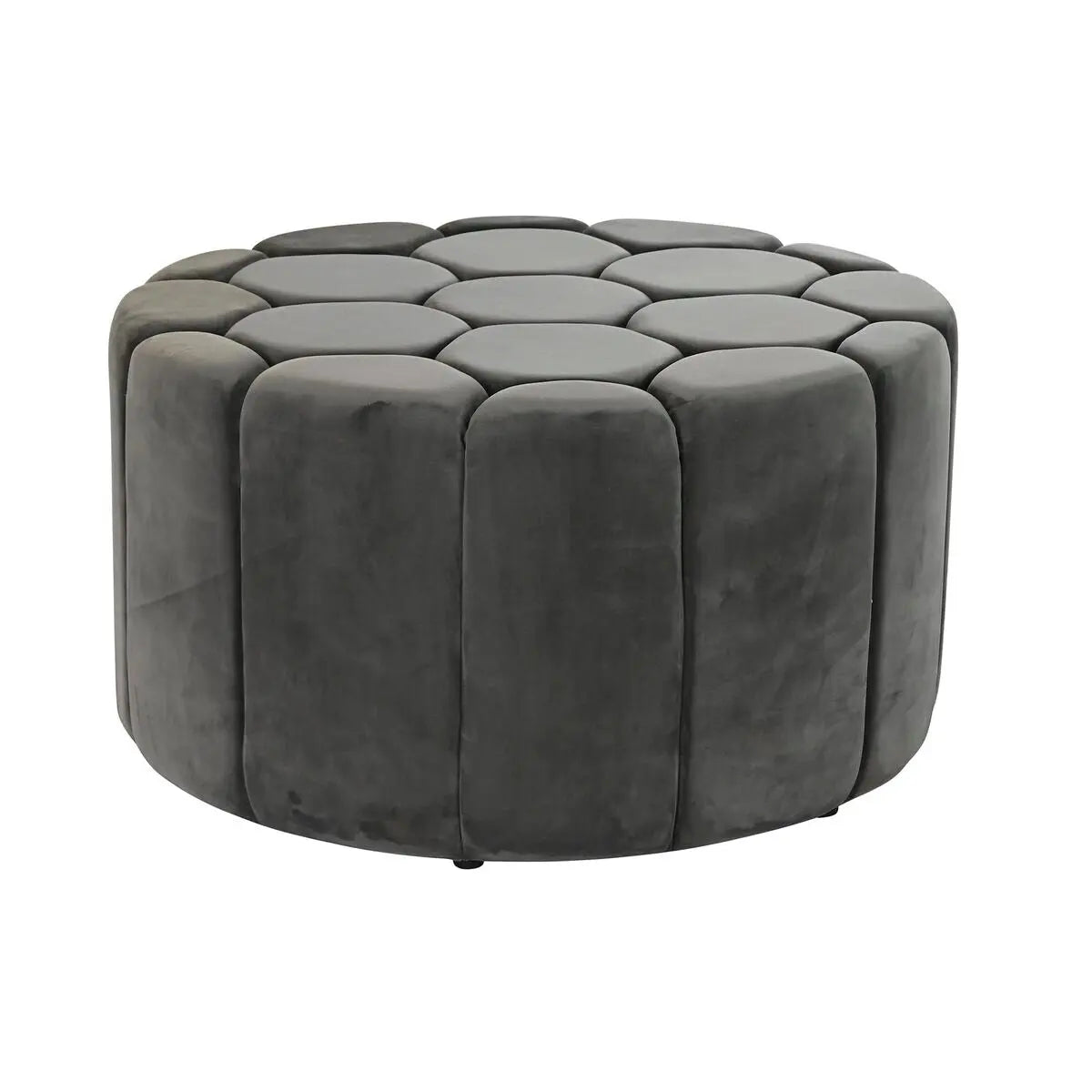 Repose-pied DKD Home Decor Gris 30 % Polyester (85 x 85 x 48 cm) Mamm