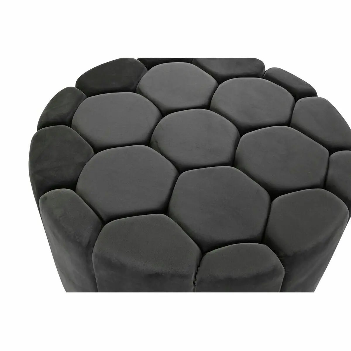Repose-pied DKD Home Decor Gris 30 % Polyester (85 x 85 x 48 cm) Mamm
