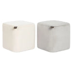 Repose-pied DKD Home Decor Jaune Bleu Beige Gris Scandi 35 x 35 x 35 cm (2 Unités) Mamm