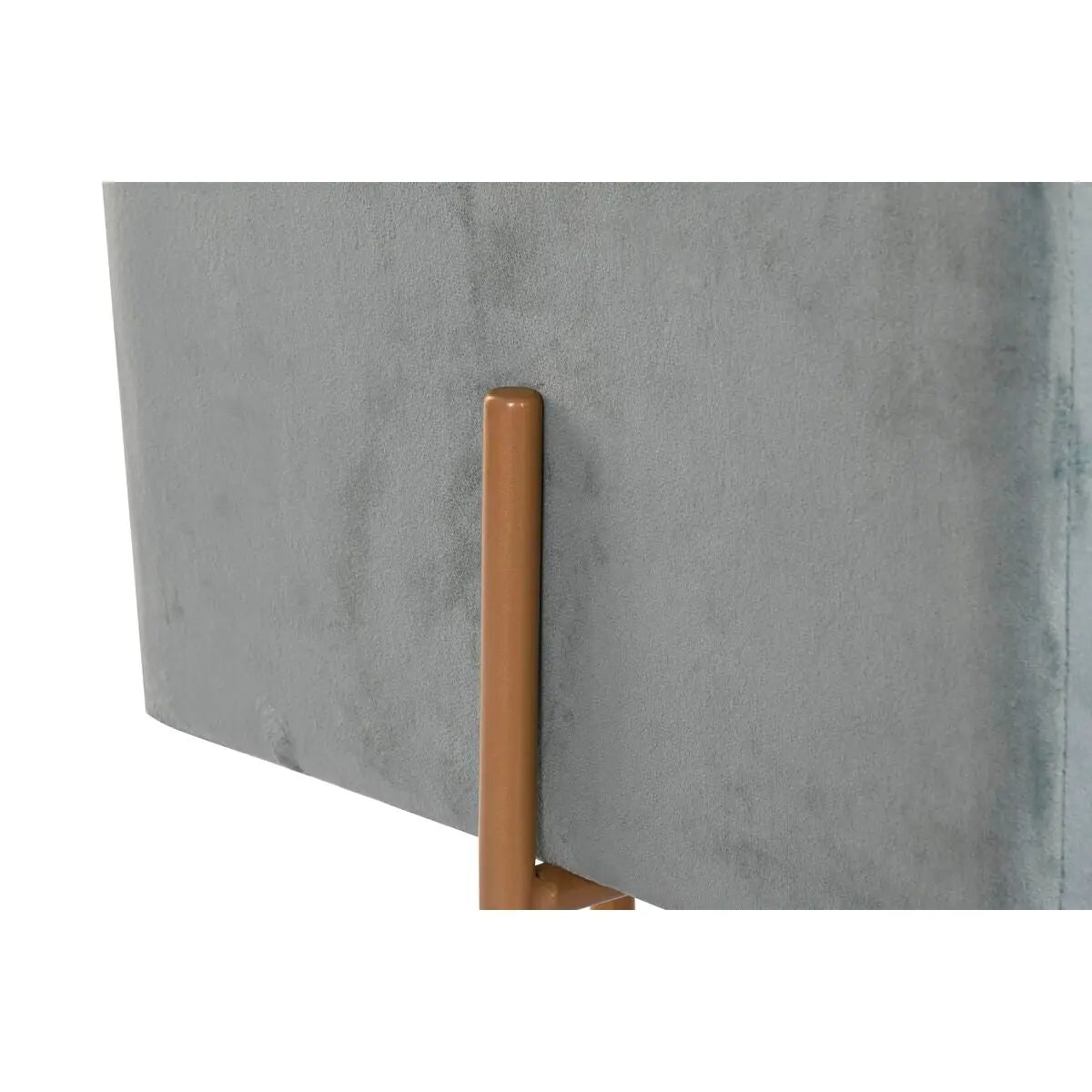 Repose-pied DKD Home Decor Métal Turquoise Polyester (45 x 45 x 45 cm) Bigbuy