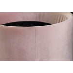 Repose-pied DKD Home Decor Noir Rose Métal Velours 42 x 42 x 42 cm Mamm