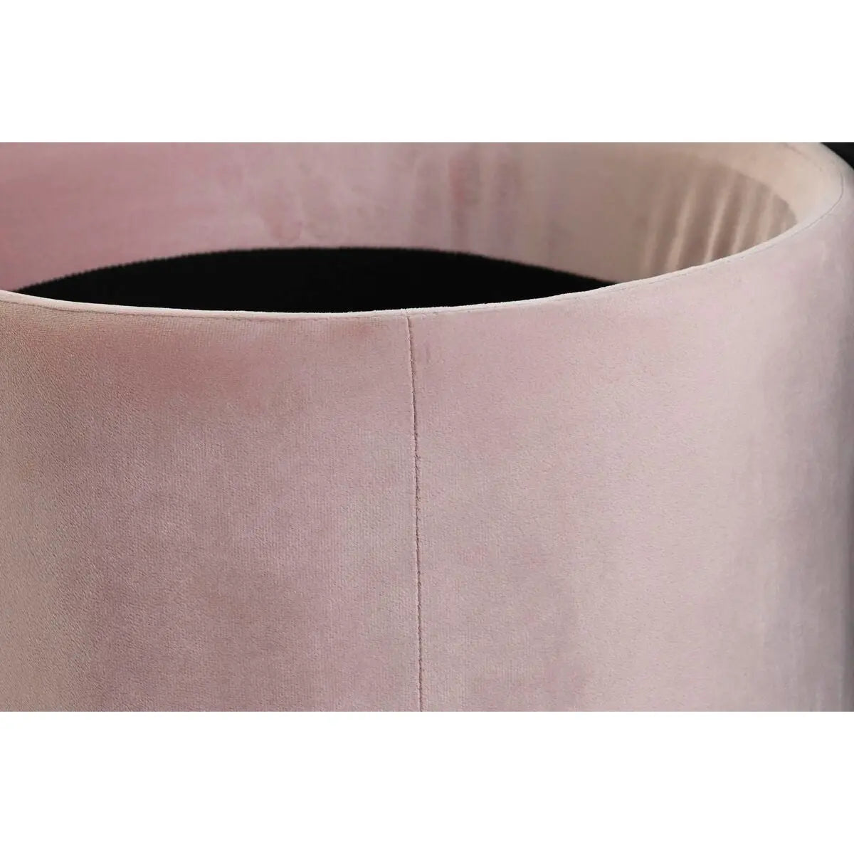 Repose-pied DKD Home Decor Noir Rose Métal Velours 42 x 42 x 42 cm Mamm