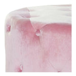 Repose-pied DKD Home Decor Rose Velvet Bois MDF Glam (2 pcs) Bigbuy