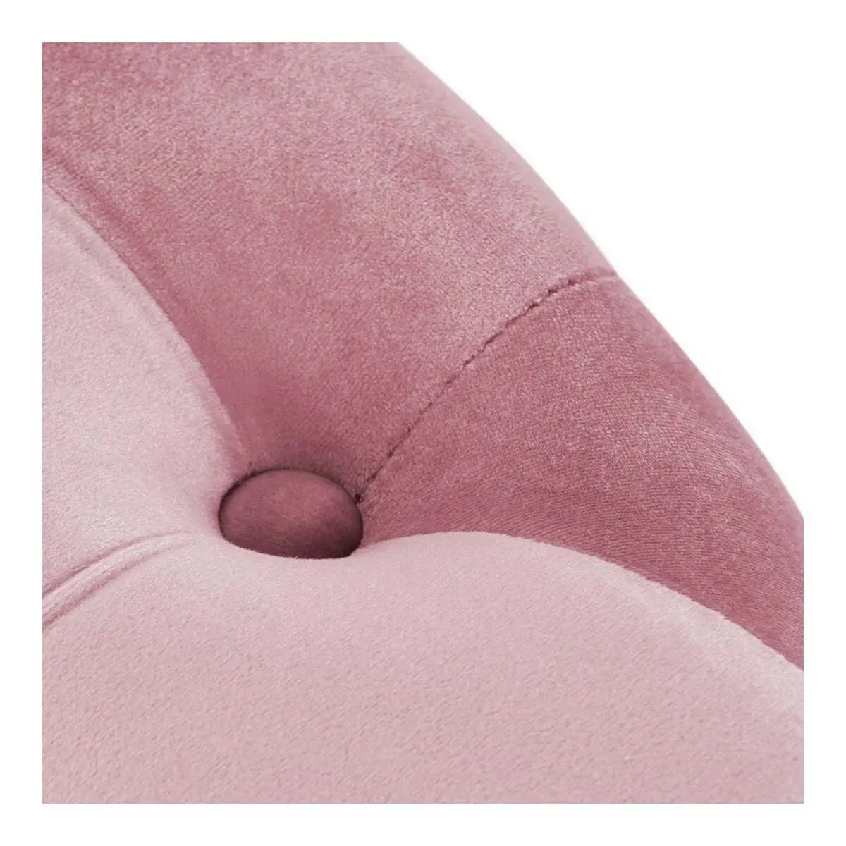 Repose-pied DKD Home Decor Rose Velvet Bois MDF Glam (2 pcs) Bigbuy