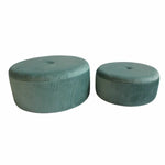 Repose-pied DKD Home Decor Vert Bois MDF Velours 70 x 70 x 28 cm Mamm
