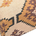 Repose-pied Home ESPRIT Beige Moutarde 80 x 80 x 44 cm Bigbuy