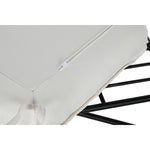 Repose-pied Home ESPRIT Blanc Noir Métal Urbaine 75 x 50 x 45 cm Bigbuy
