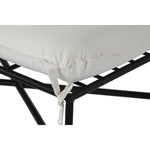 Repose-pied Home ESPRIT Blanc Noir Métal Urbaine 75 x 50 x 45 cm Bigbuy