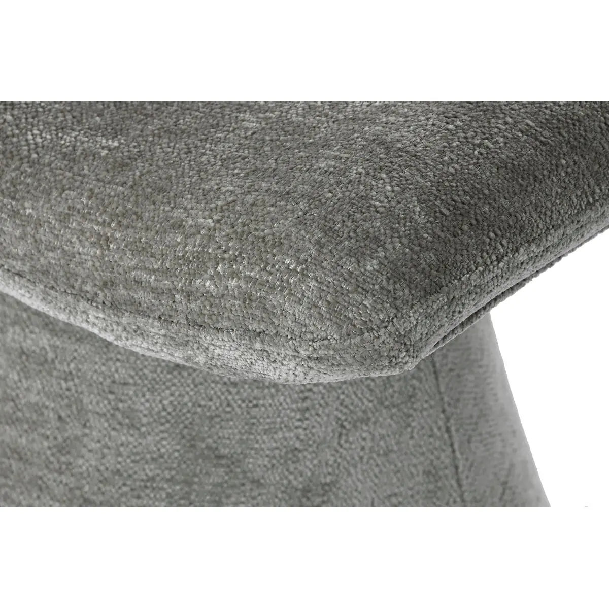 Repose-pied Home ESPRIT Gris Polyester Bois MDF Moderne 52 x 40 x 48,5 cm Bigbuy