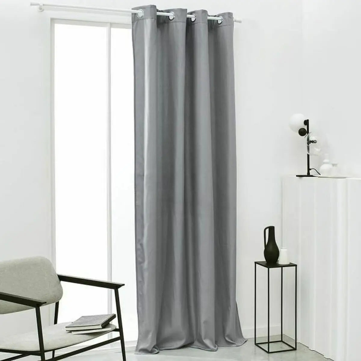 Rideau TODAY Essential Isolation thermique Acier Gris clair 140 x 240 cm Bigbuy