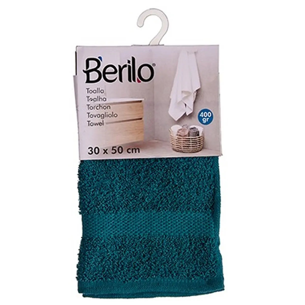 Serviette de toilette Bleu 30 x 50 cm (12 Unités) Mamm