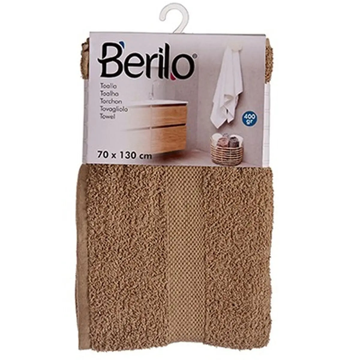 Serviette de toilette Camel 70 x 130 cm (3 Unités) Mamm