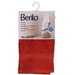 Serviette de toilette Couleur brique 30 x 50 cm (12 Unités) Mamm