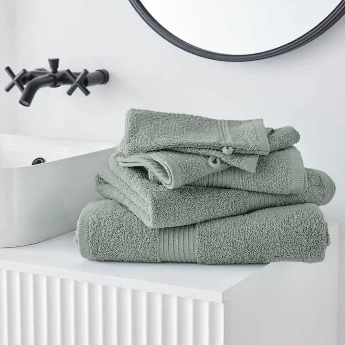 Serviette de toilette TODAY Bleu clair 70 x 130 cm Bigbuy