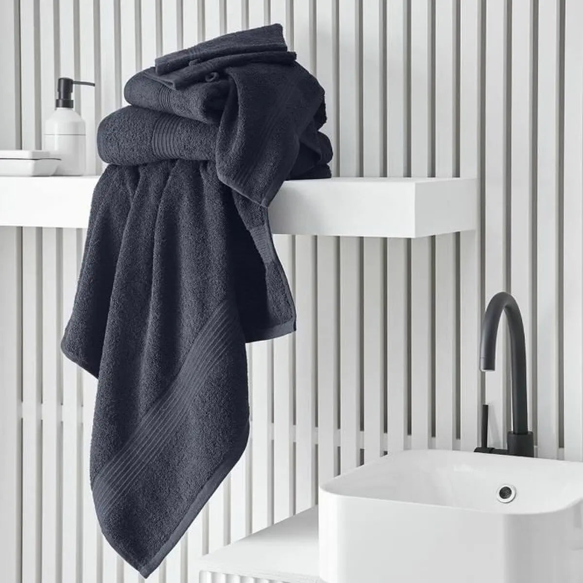 Serviette de toilette TODAY Blue marine 90 x 150 cm Mamm