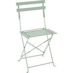 Set bistrot 2 personnes - Table ronde 60 cm avec 2 chaises - Acier  thermolaqué - Vert Octopia