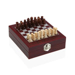 Set d'Accessoires pour Vin Versa Jeu d'Échecs Verre ABS Bois MDF 16,8 x 5,1 x 14,78 cm Bigbuy
