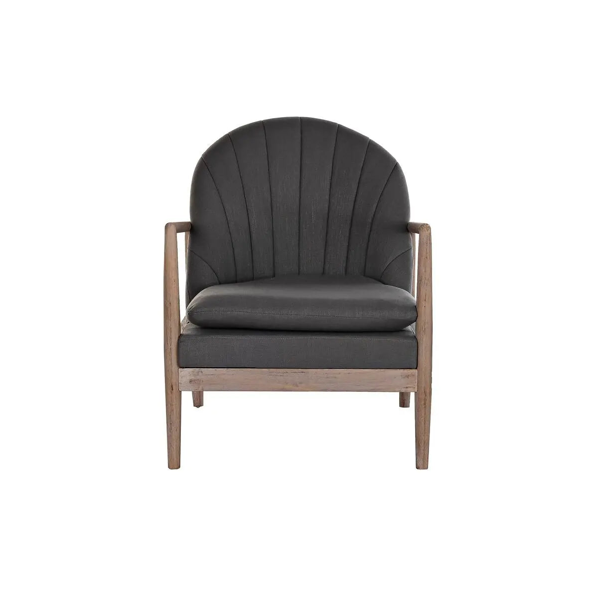 Siège DKD Home Decor Gris foncé Sapin Plastique 68 x 69 x 89 cm 67 x 70 x 89 cm Bigbuy