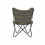 Siège DKD Home Decor Jaune Blanc Noir Multicouleur Fer 74 x 65 x 90 cm Bigbuy
