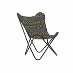 Siège DKD Home Decor Jaune Blanc Noir Multicouleur Fer 74 x 65 x 90 cm Bigbuy