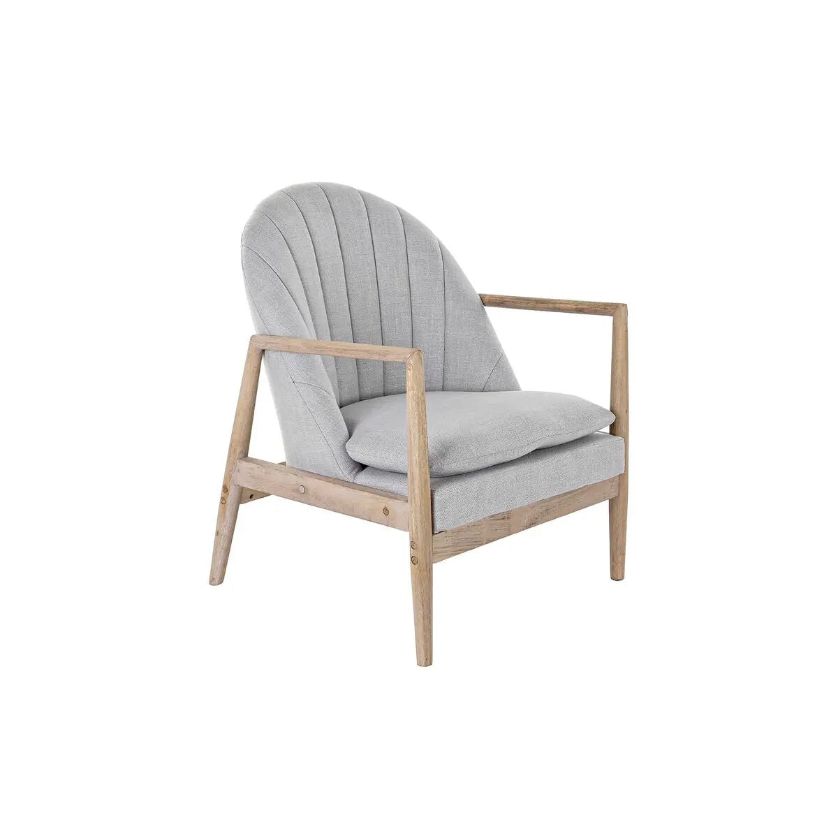 Siège DKD Home Decor Naturel Gris clair Sapin 68 x 69 x 89 cm Bigbuy