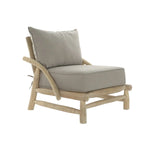 Siège DKD Home Decor Naturel Gris clair Teck 82 x 80 x 73 cm Bigbuy