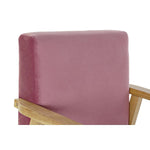 Siège DKD Home Decor Rose Polyester Bois MDF (61 x 63 x 77 cm) Bigbuy
