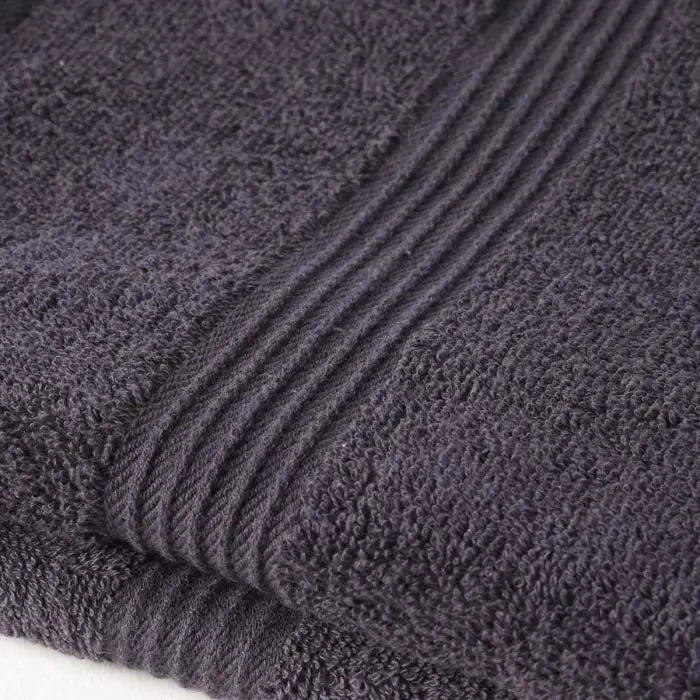 TODAY Essential - Lot de 2 serviettes de toilette 50x90 cm 100% Coton coloris fusain Mamm