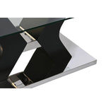 Table Basse DKD Home Decor Bois 120 x 60 x 45 cm Verre trempé Bois MDF Bigbuy
