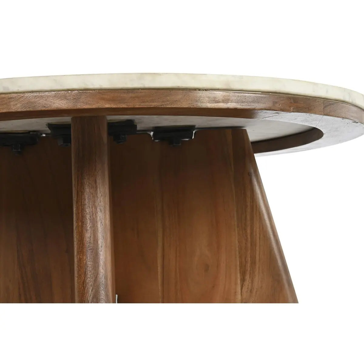 Table Basse DKD Home Decor Marbre Acacia (70 x 70 x 43 cm) Bigbuy
