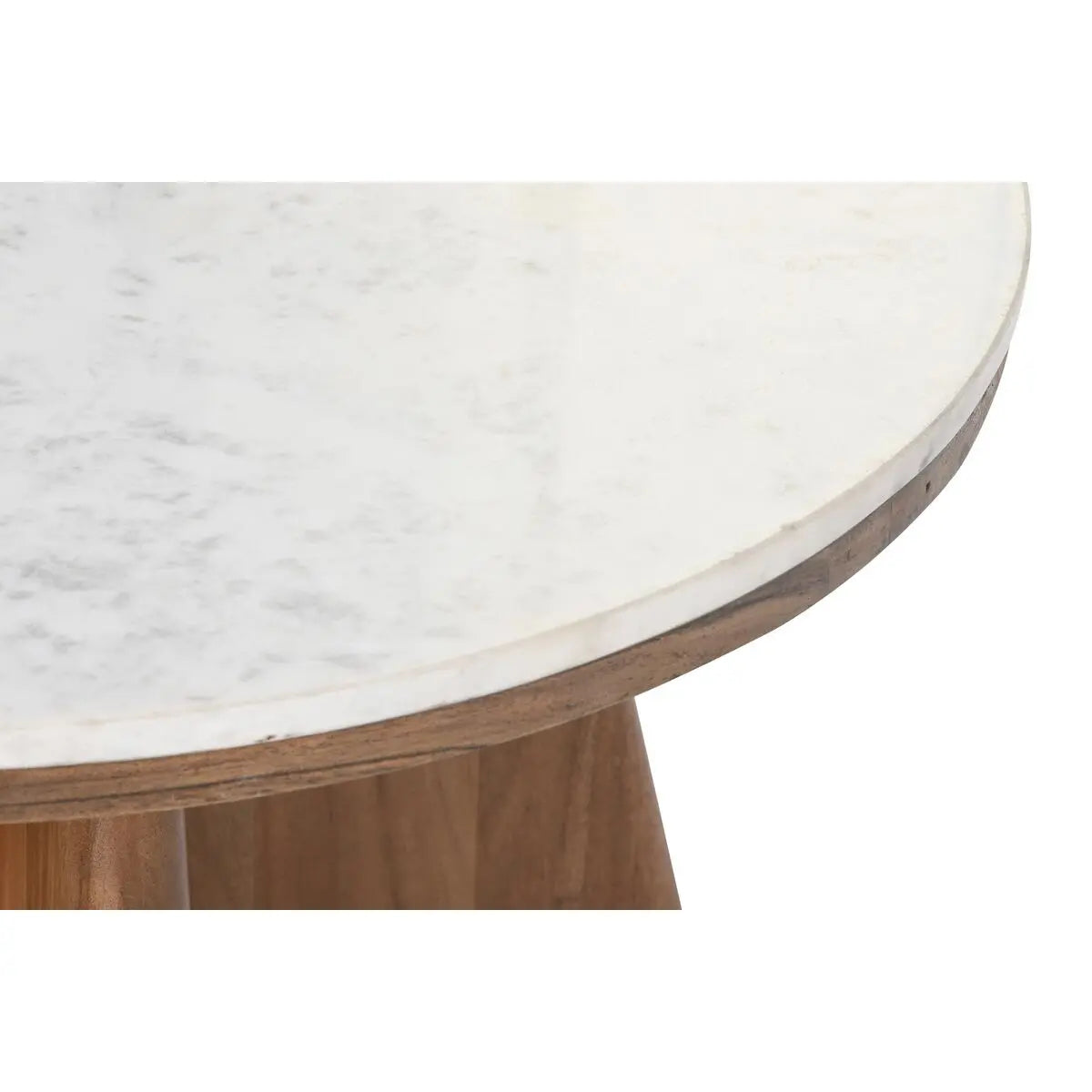 Table Basse DKD Home Decor Marbre Acacia (70 x 70 x 43 cm) Bigbuy