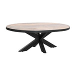 Table Basse DKD Home Decor Naturel Métal Bois de manguier 130 x 70 x 45 cm Bigbuy