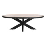 Table Basse DKD Home Decor Naturel Métal Bois de manguier 130 x 70 x 45 cm Bigbuy
