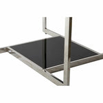 Table Basse DKD Home Decor Noir Argenté Verre Acier Plastique 100 x 100 x 45 cm Mamm