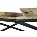 Table Basse DKD Home Decor Noir Naturel Bois Métal 120 x 120 x 55 cm Mamm