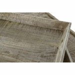Table Basse DKD Home Decor Noir Naturel Bois Métal 120 x 120 x 55 cm Mamm