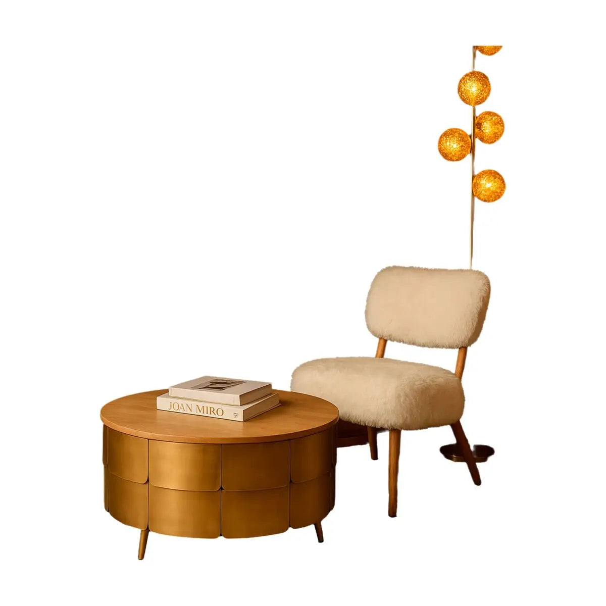 Table Basse Home ESPRIT Doré 90 x 90 x 45 cm Bigbuy