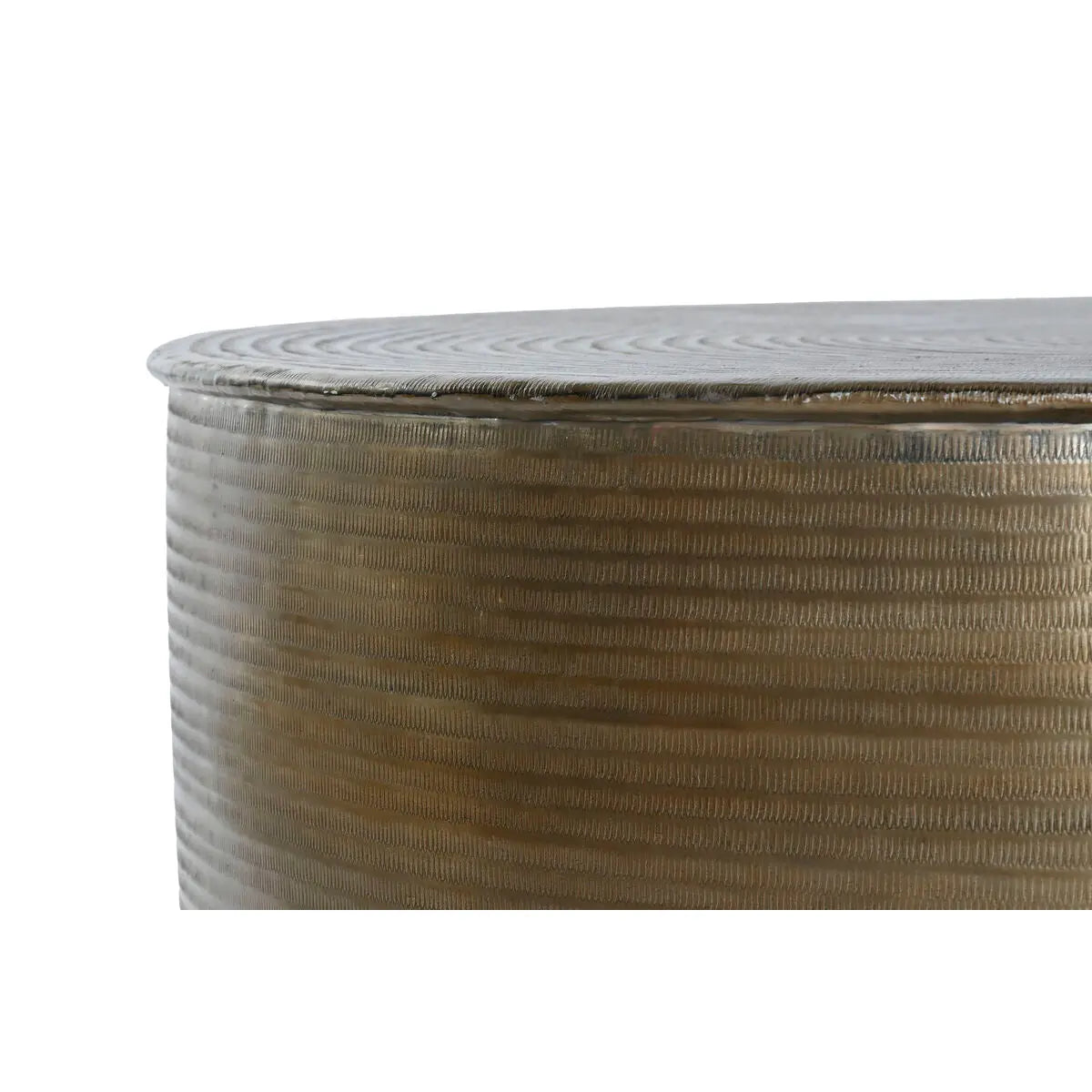 Table Basse Home ESPRIT Doré Aluminium 90 x 90 x 40 cm Bigbuy