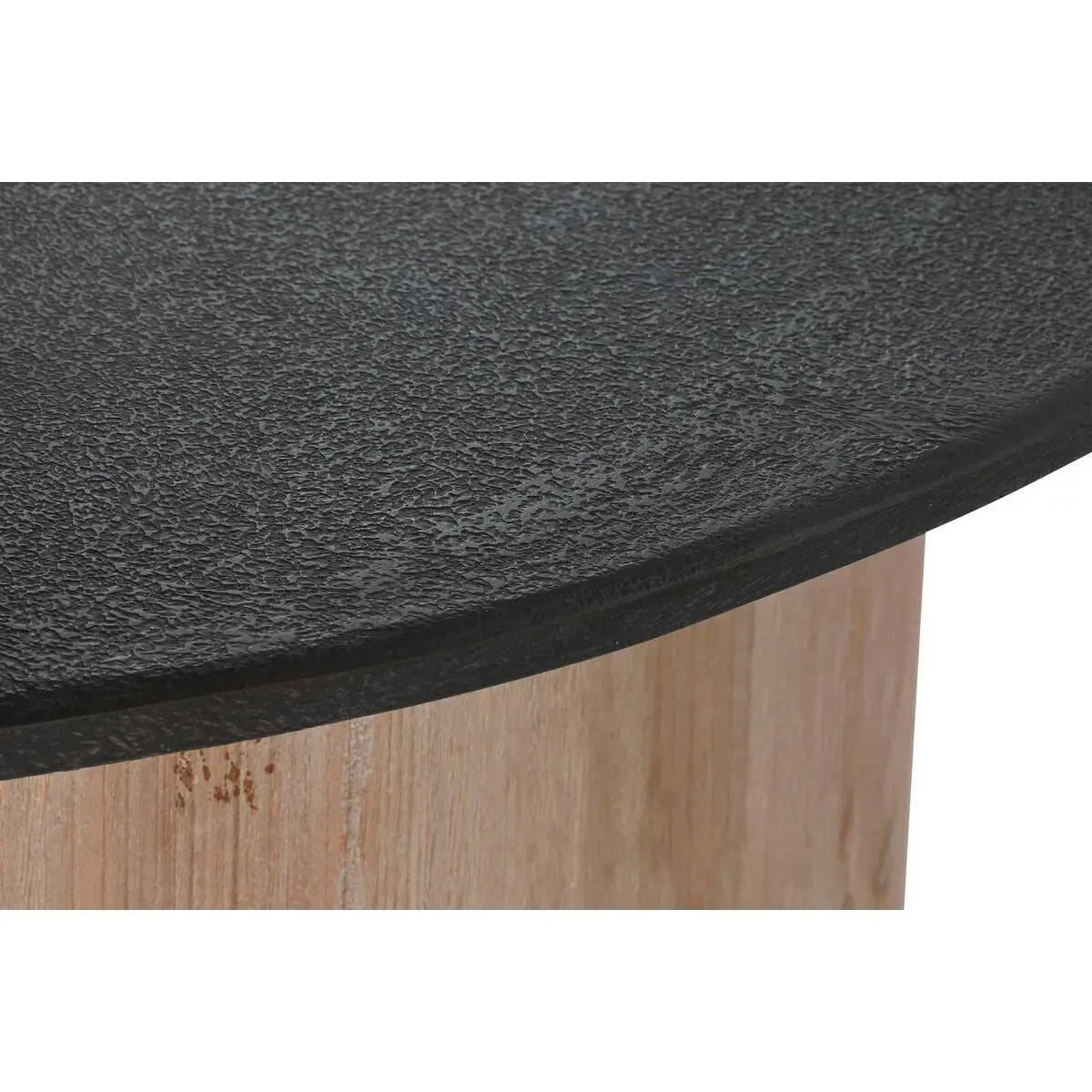 Table Basse Home ESPRIT Naturel Brun foncé Sapin 90 x 90 x 40 cm Bigbuy