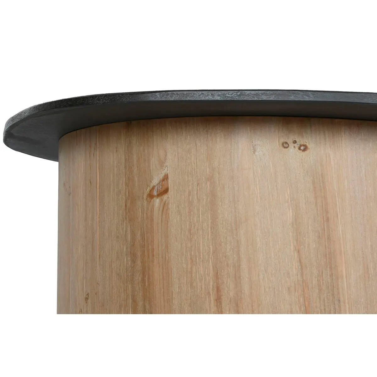 Table Basse Home ESPRIT Naturel Brun foncé Sapin 90 x 90 x 40 cm Bigbuy