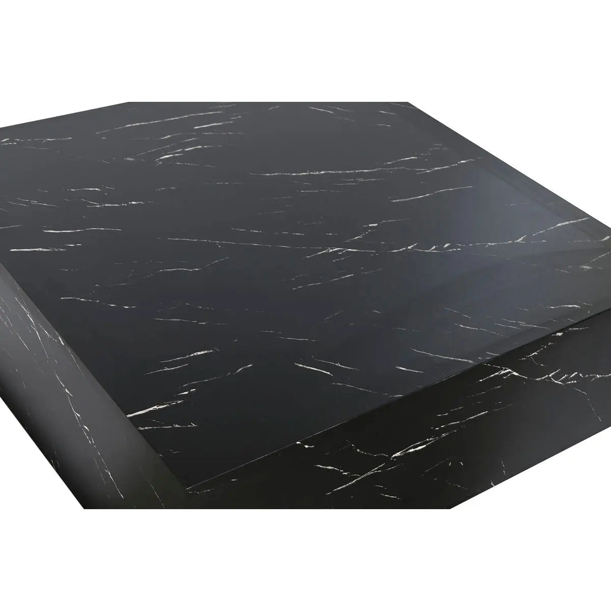 Table Basse Home ESPRIT Noir Bois MDF 90 x 90 x 35 cm Mamm