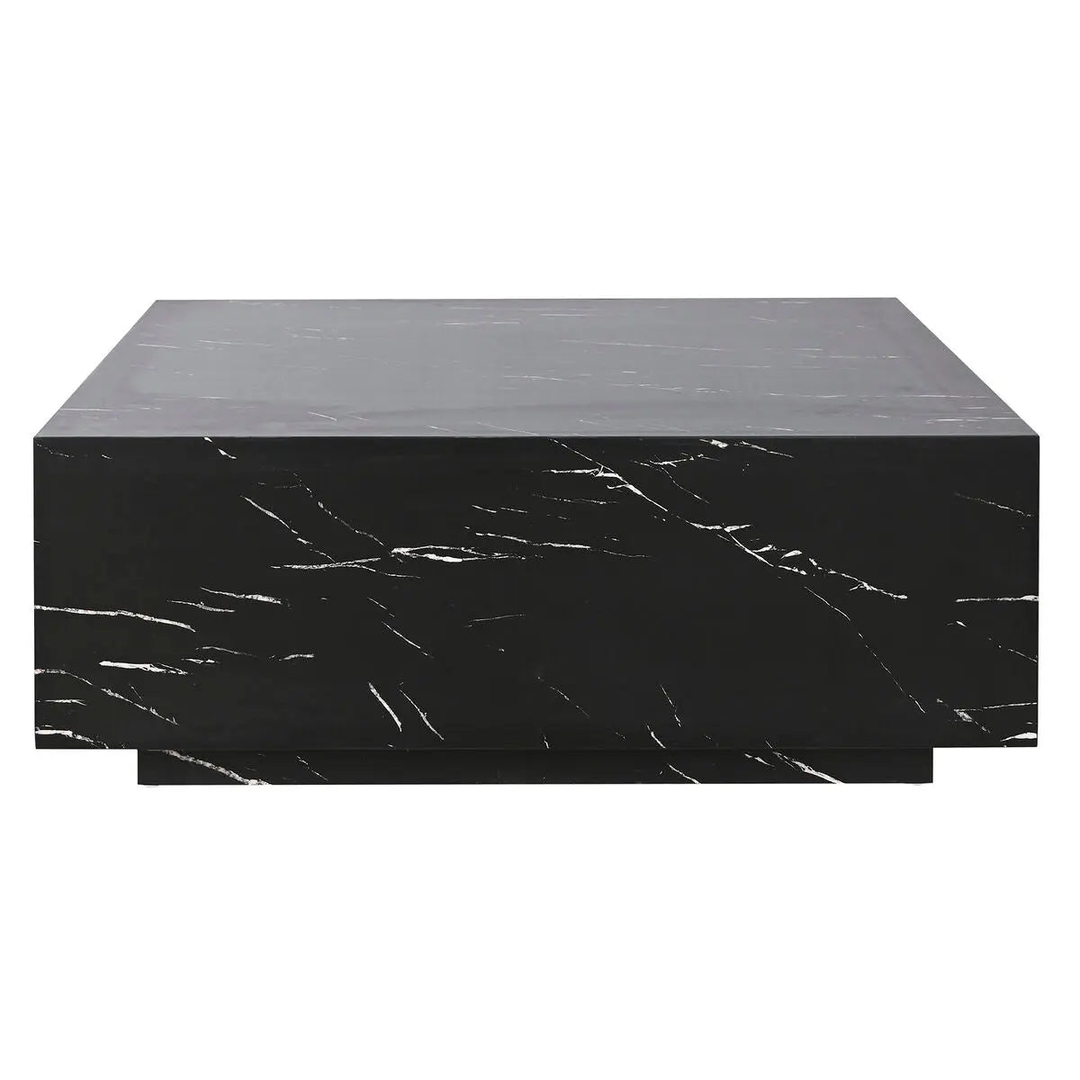 Table Basse Home ESPRIT Noir Bois MDF 90 x 90 x 35 cm Mamm