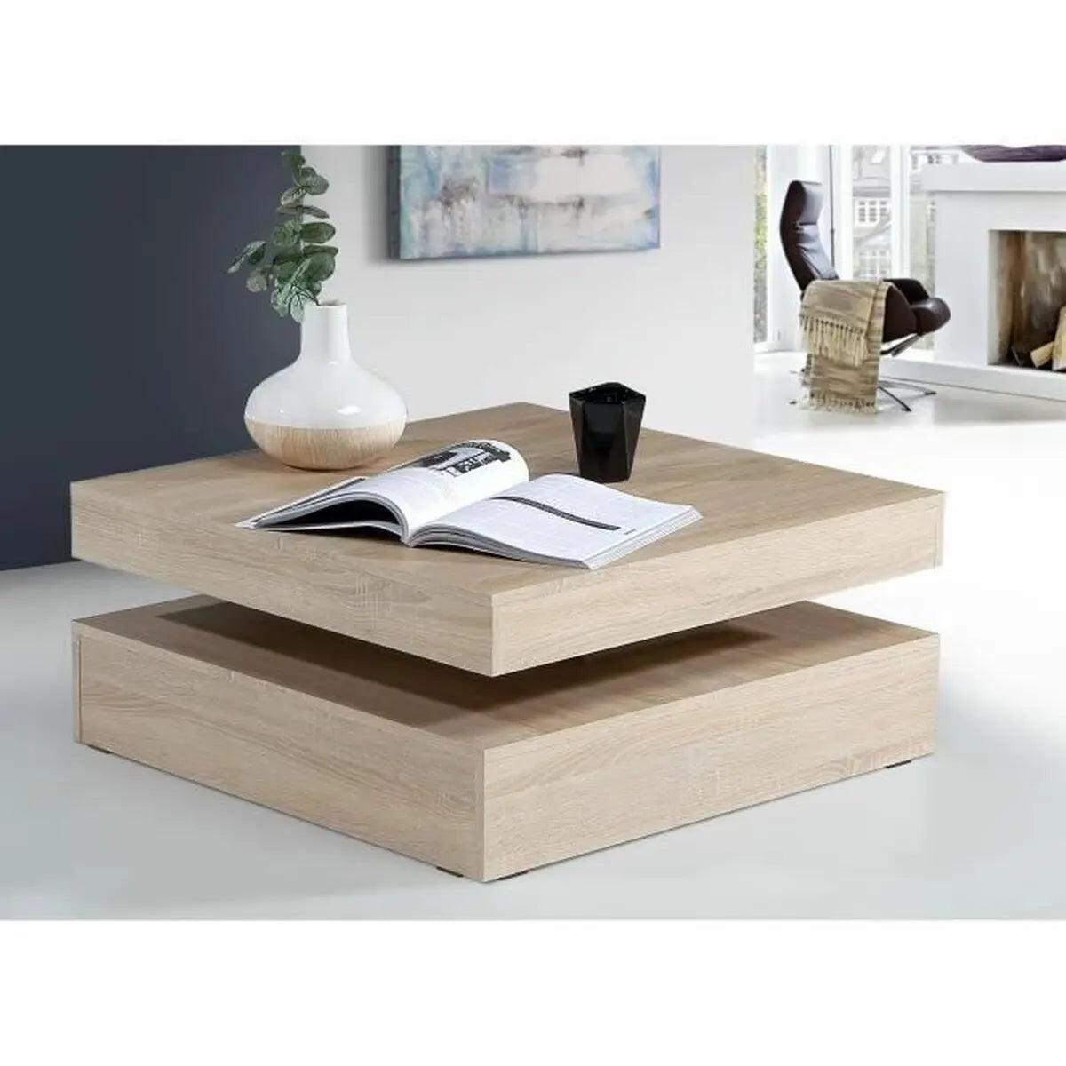 Table Basse Marron 78 x 78 x 36 cm Bigbuy