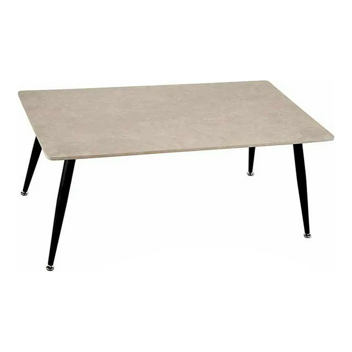 Table Basse Noir Blanc Pierre Métal Mélamine DM (60 x 45 x 110 cm) Bigbuy