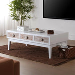 Table Basse Versa Sira Pin Bois MDF 60 x 41 x 110 cm Bigbuy