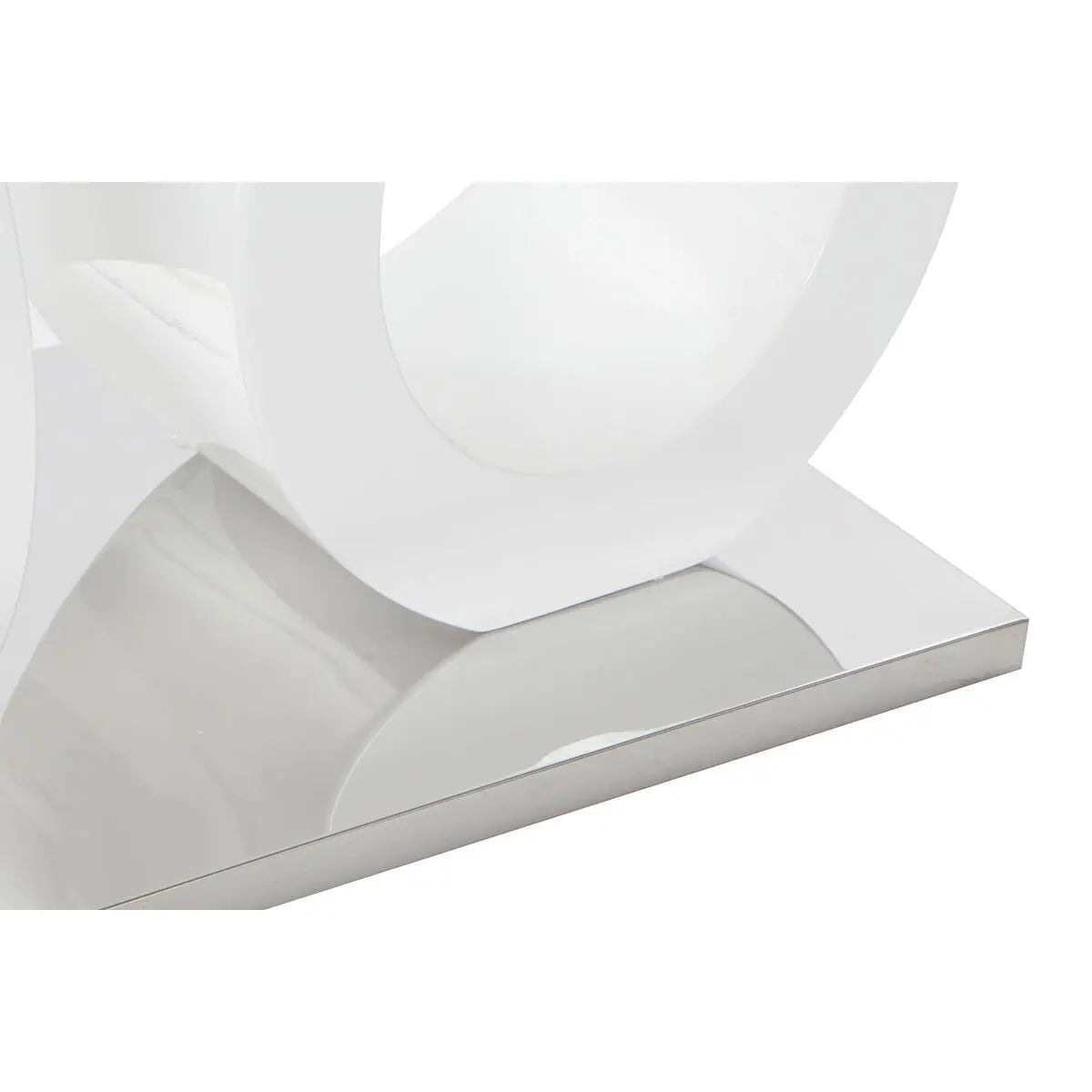 Table DKD Home Decor Verre Transparent Blanc Bois MDF (110 x 60 x 45 cm) Mamm