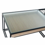 Table Porte-revues DKD Home Decor Bois Métal Bambou Verre (2 pcs) (110 x 60 x 45 cm) (79 x 56 x 41.5 cm) Mamm